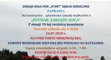 Wędkarstwo: Puchar Zarządu Koła PZW Start w Dęblinie